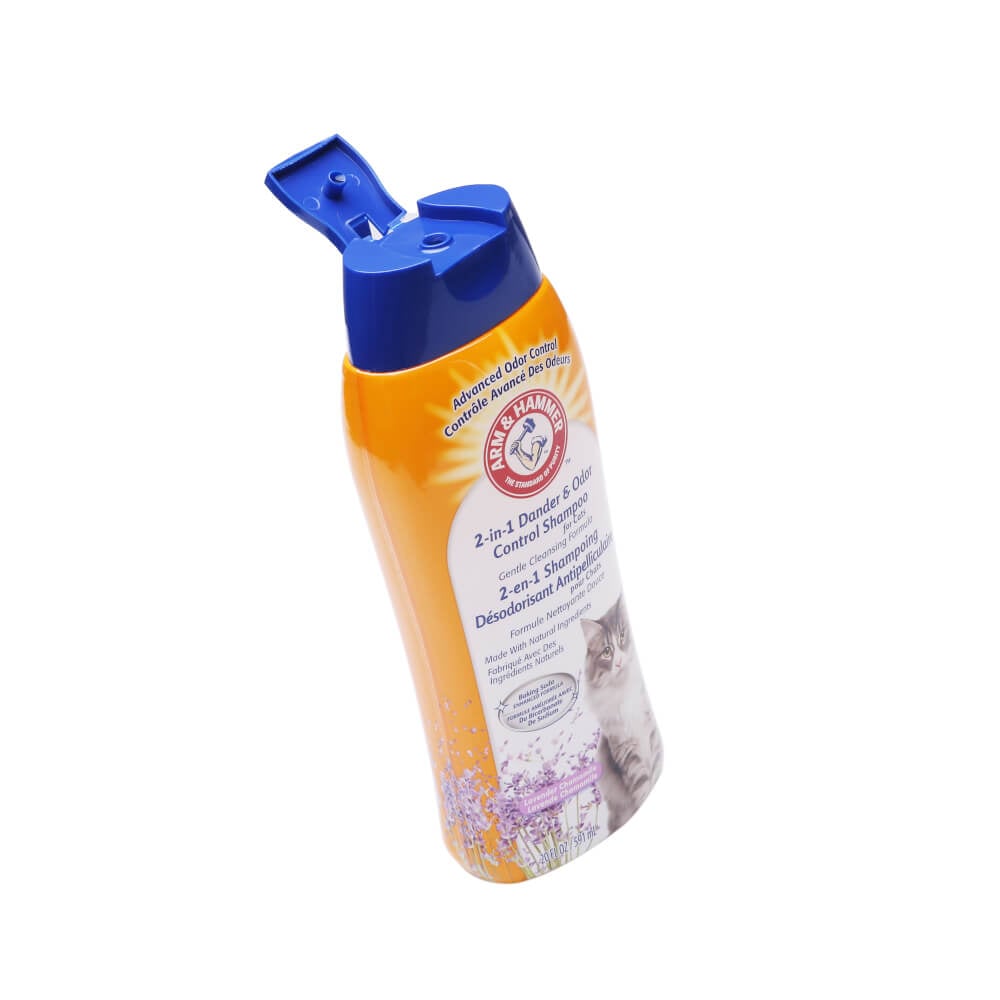 แชมพูแมว ARM AND HAMMER 2-IN-1 DANDER & ODOR CONTROL สูตรป้องกันเชื้อราและรังแค ขนาด 591 มล.